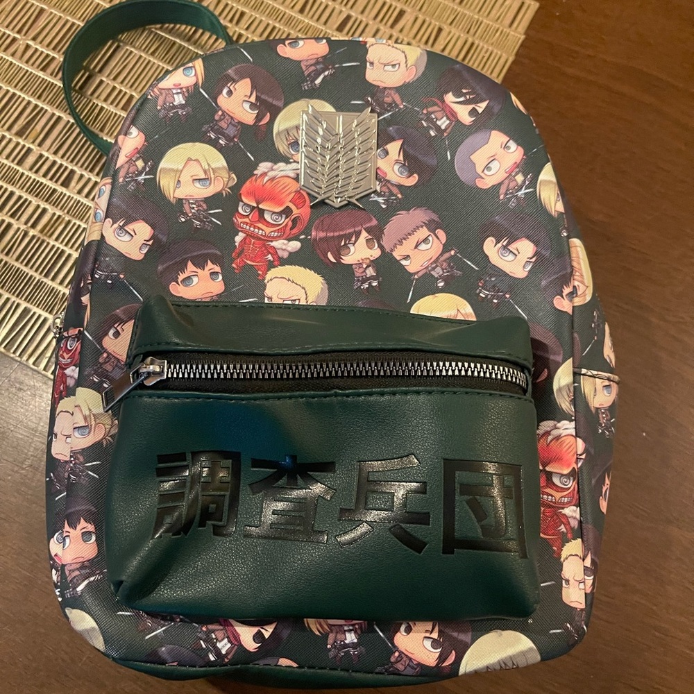 Anime Character Print Backpack